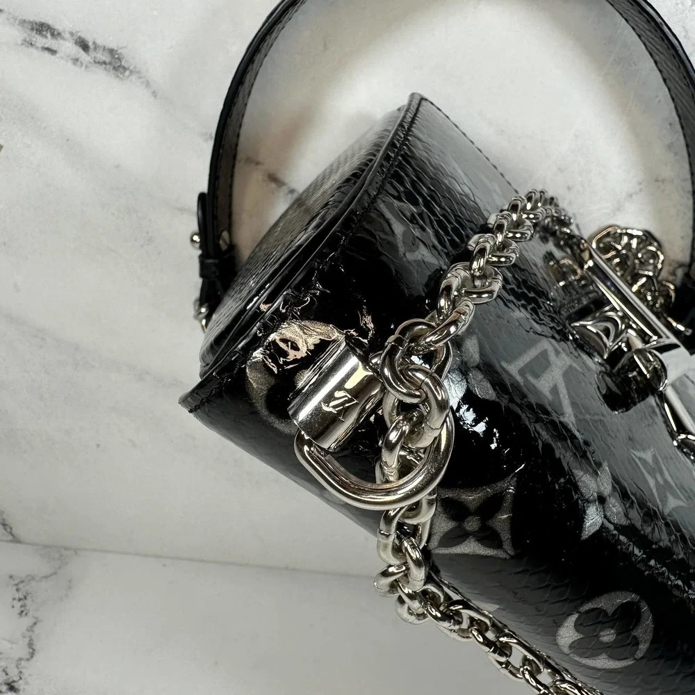 Louis Vuitton Python Twist Monogram Snakeskin Crossbody Bag PM Black/Silver LV - Picture 14 of 15